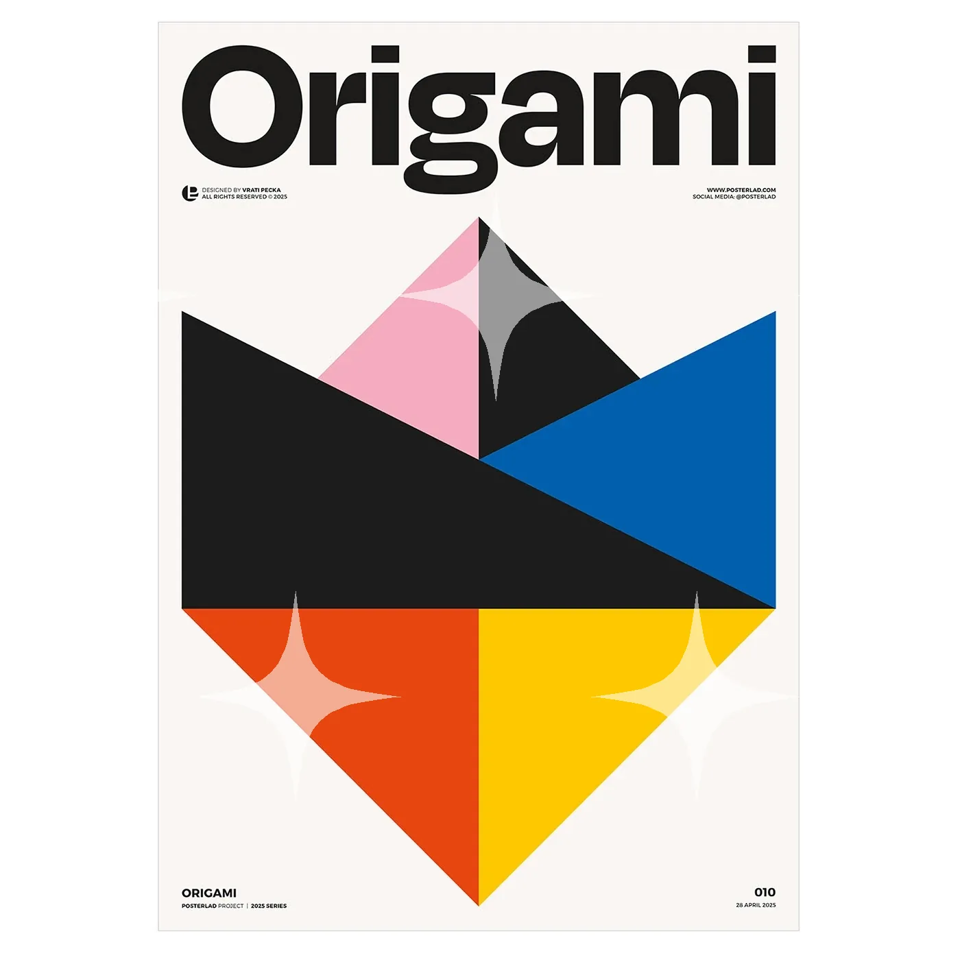 Origami Geometric Poster — photo 1