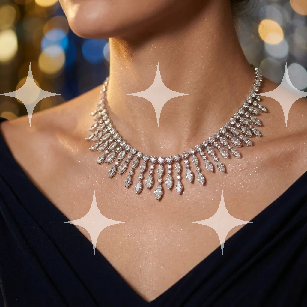 Diamond Fringe Necklace — photo 1
