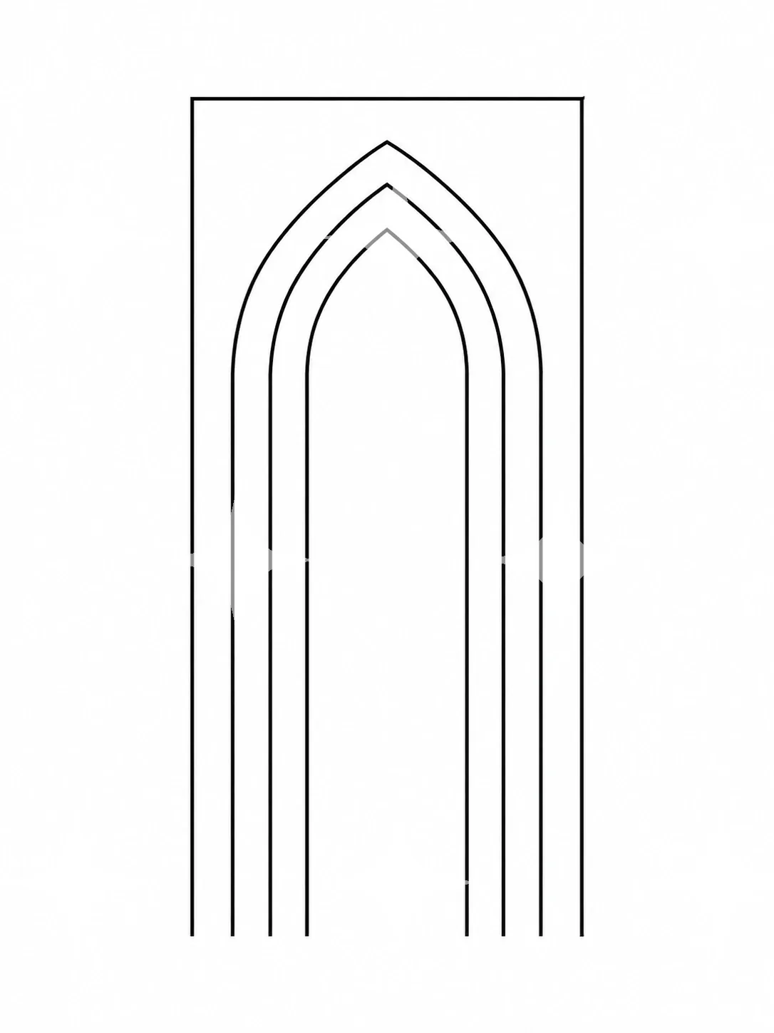 Pointed Arch, Profile Study — photo 1