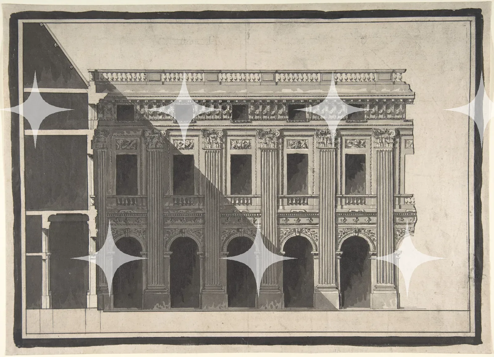 Palazzo Facade Elevation Study — photo 1