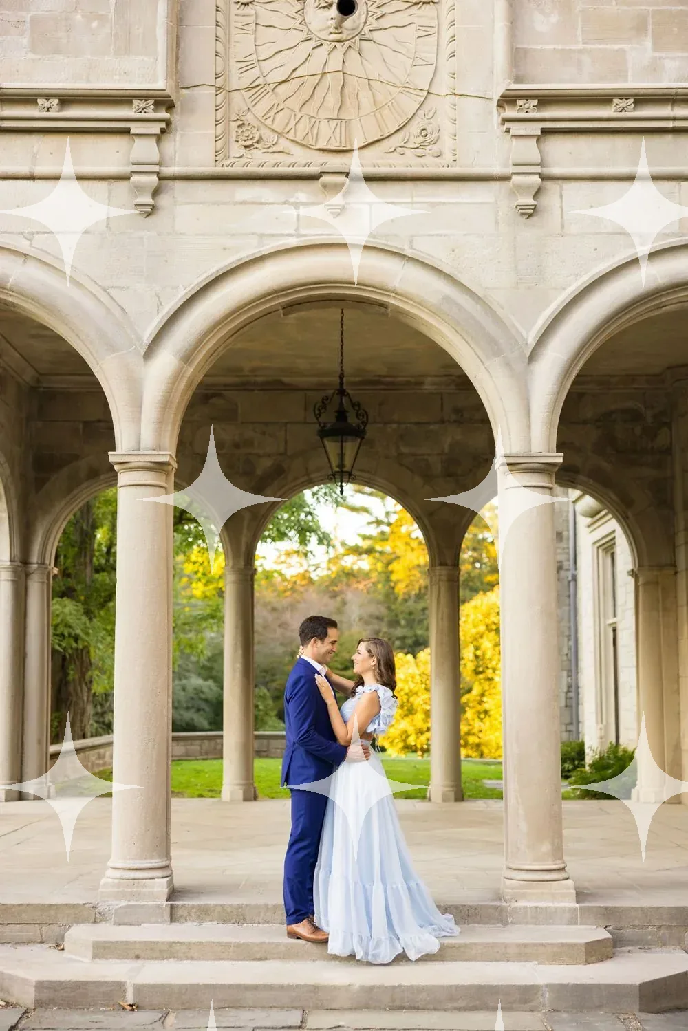 Couple Beneath a Renaissance Loggia — photo 1