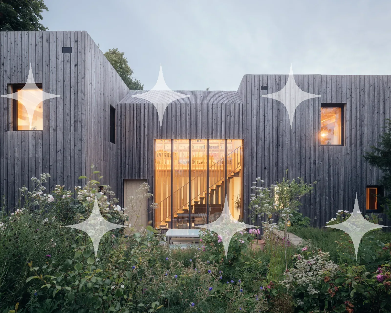 Timber House at Dusk — photo 1