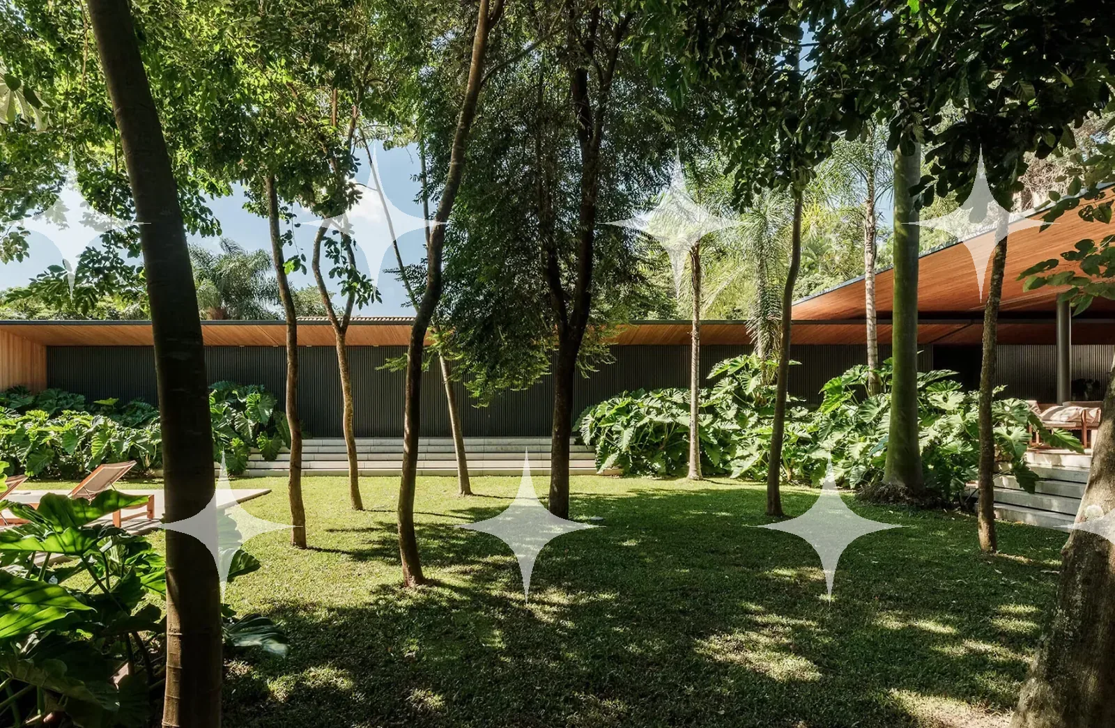 Low Pavilion Among Trees — photo 1