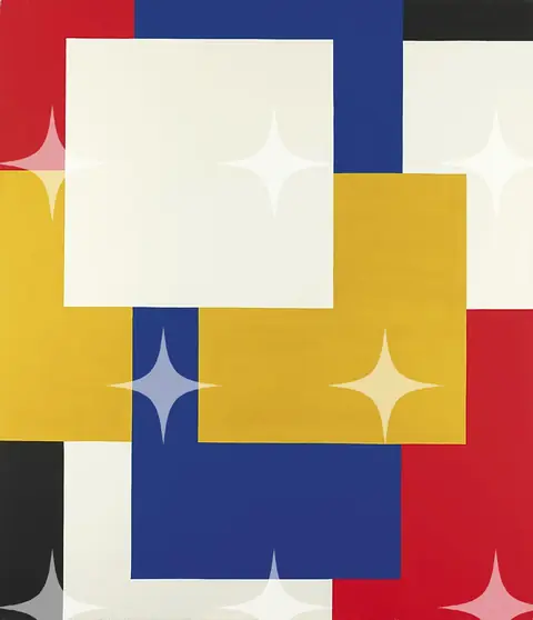 De Stijl Primary Colour Composition
