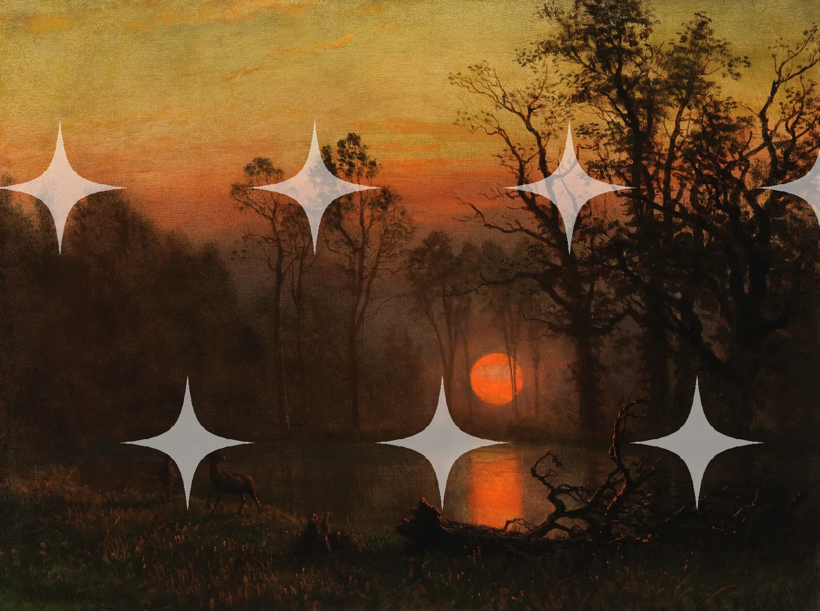 Bierstadt 'Sunset Over the Plains' — photo 1