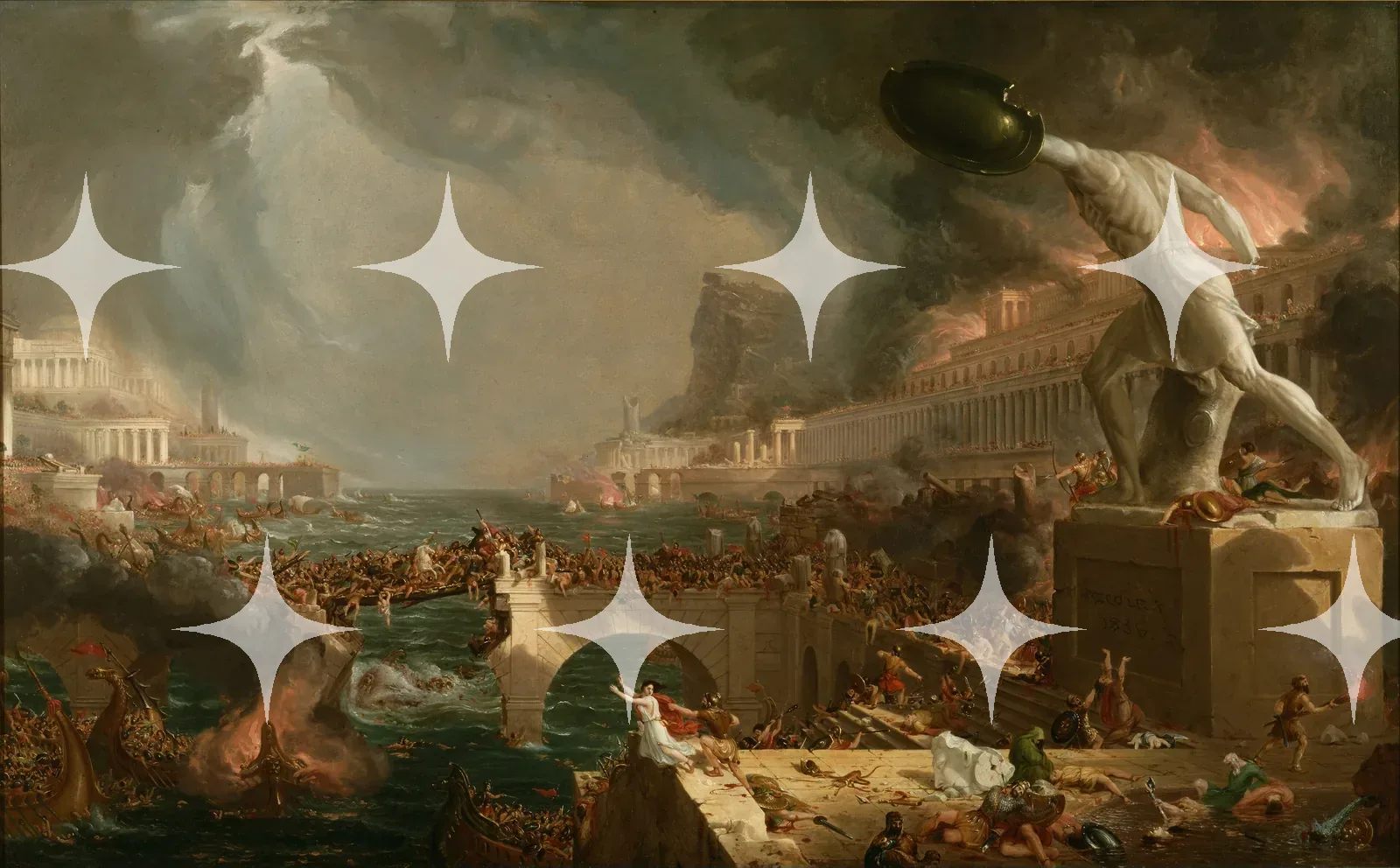 Thomas Cole 'The Course of Empire: Destruction' Print — photo 1