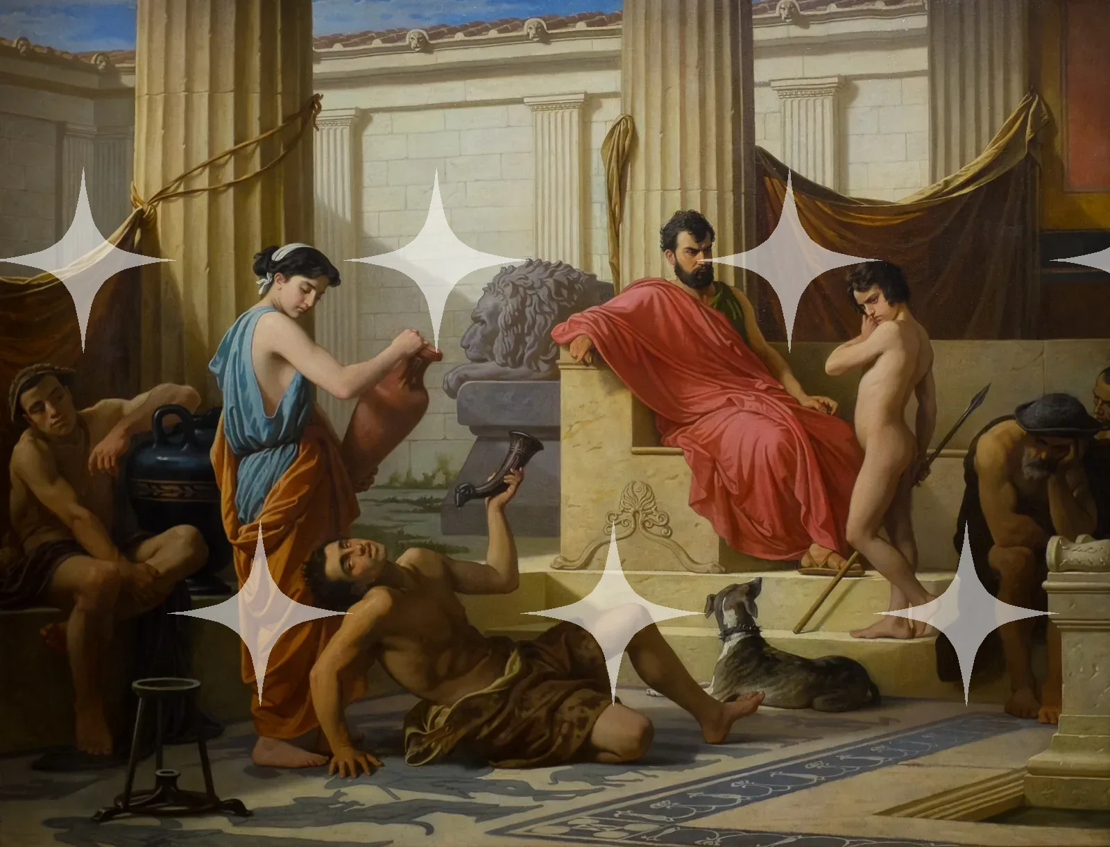 "L'Éducation à Sparte" Academic Painting Print — photo 1