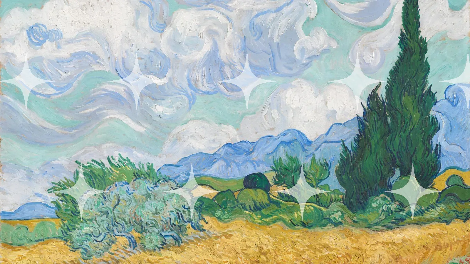 Wheat Field with Cypresses — photo 1