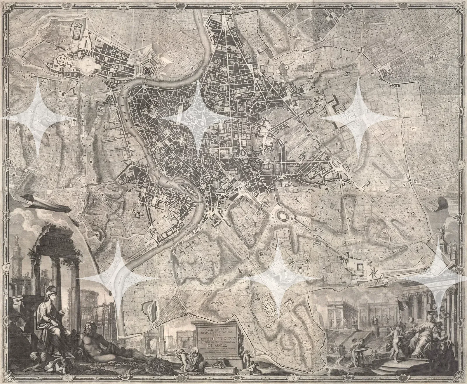 Antique Plan of Rome — photo 1