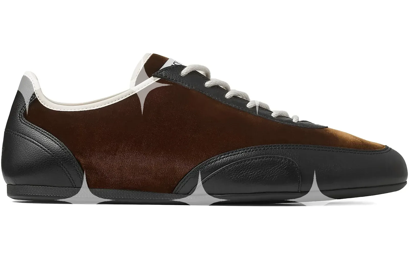 Brown Velvet Low-Top Sneakers — photo 1