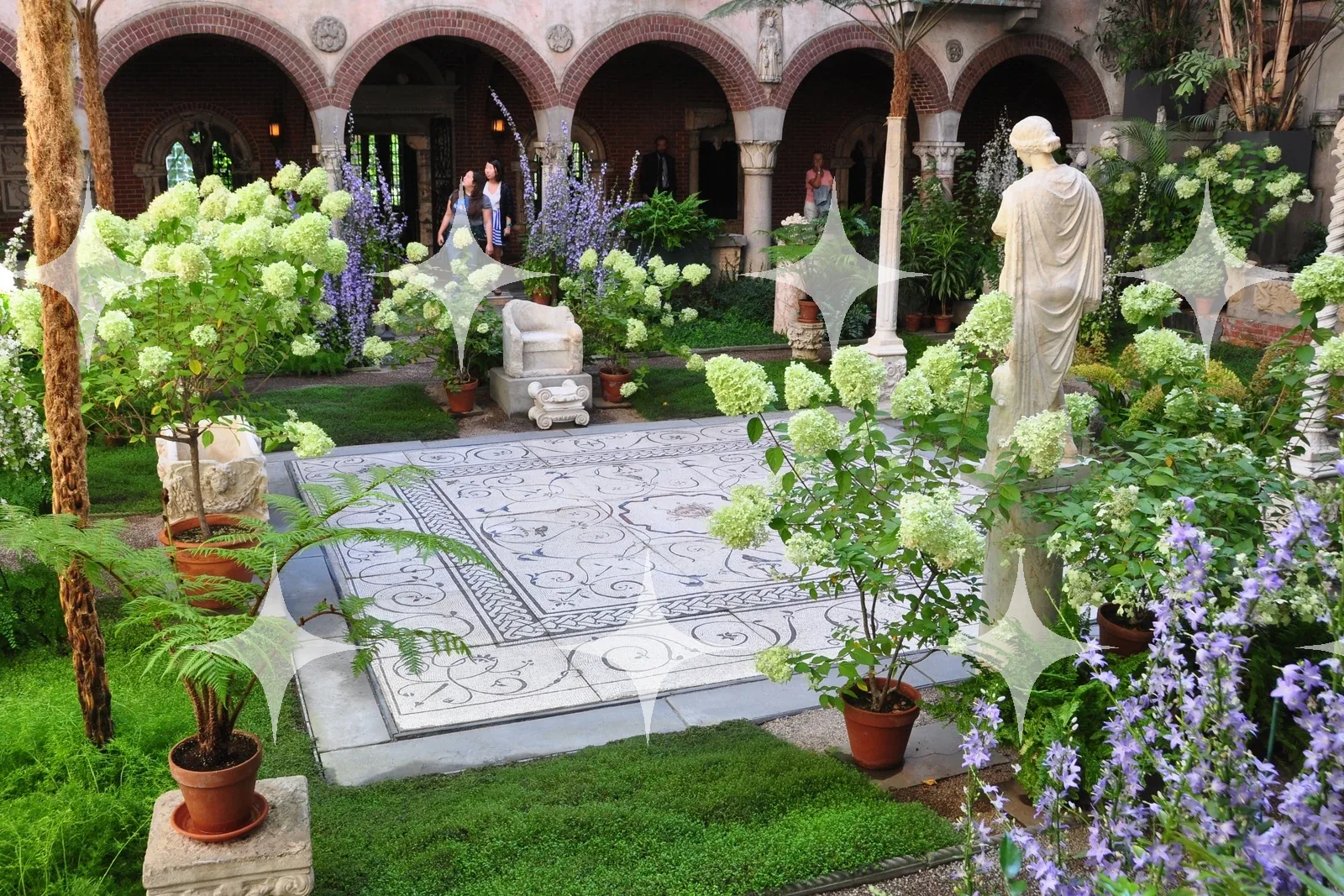 Cloister Garden with Antique Statue — photo 1