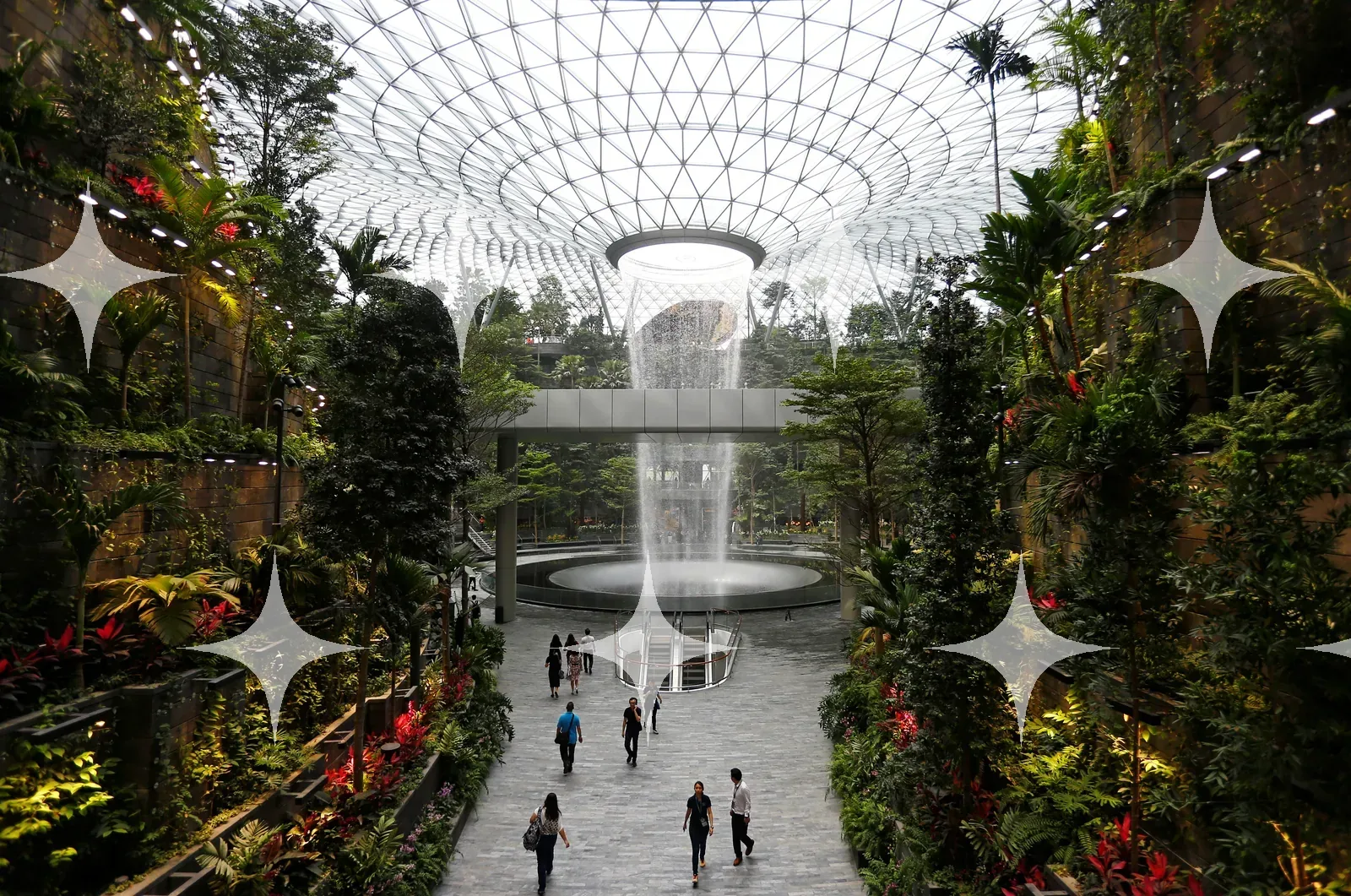 Indoor Waterfall Atrium — photo 1