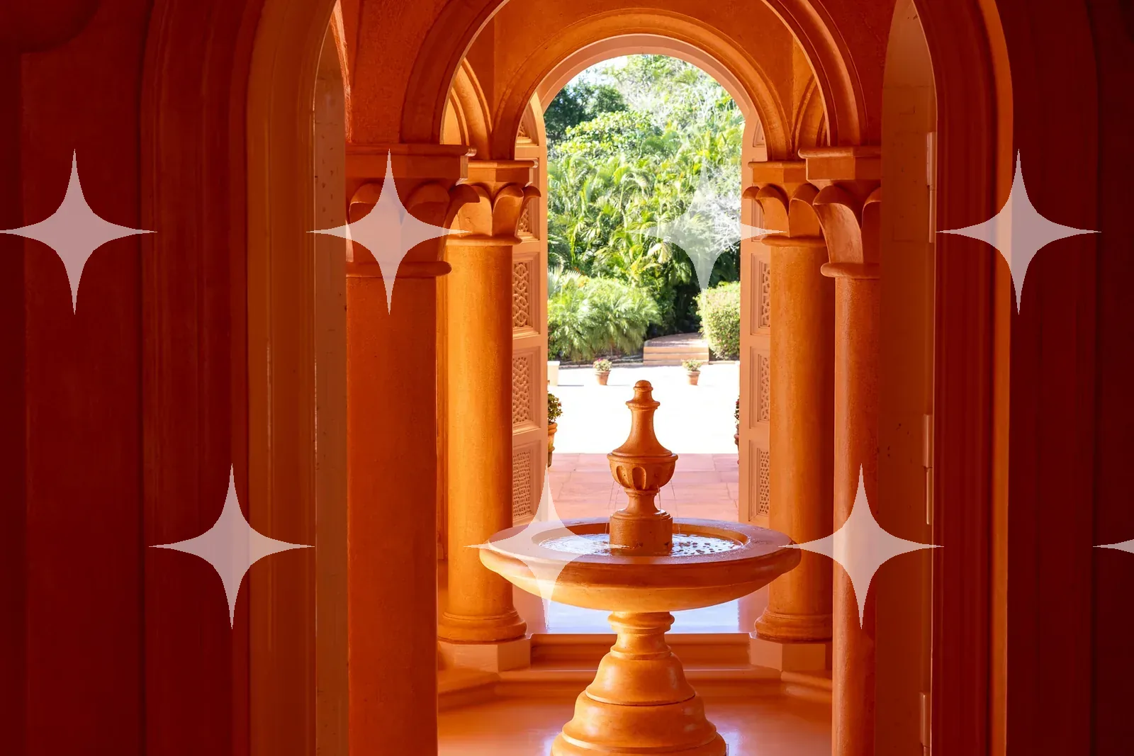 Red Cloister with Fountain — photo 1