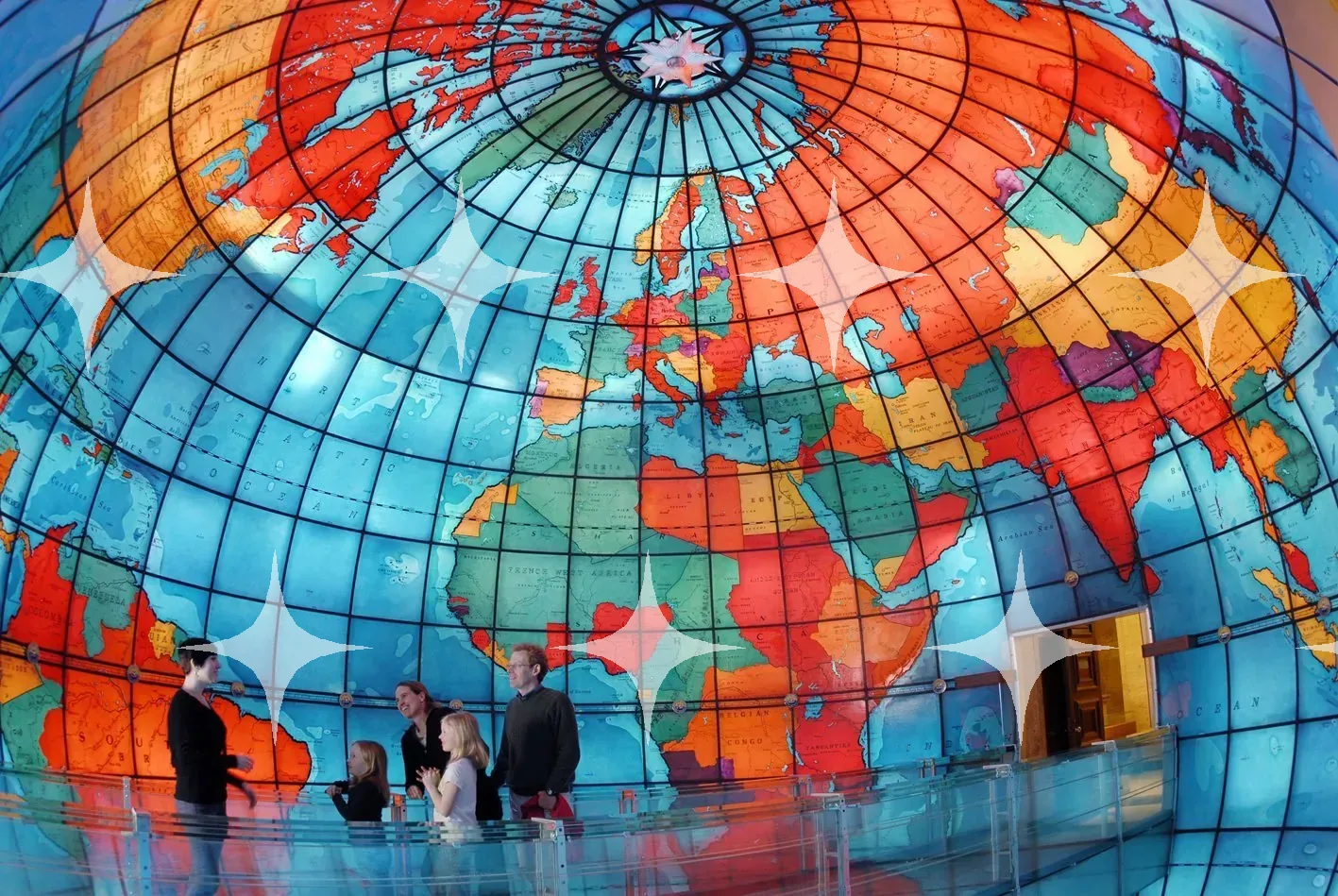 Stained-Glass Globe Interior — photo 1