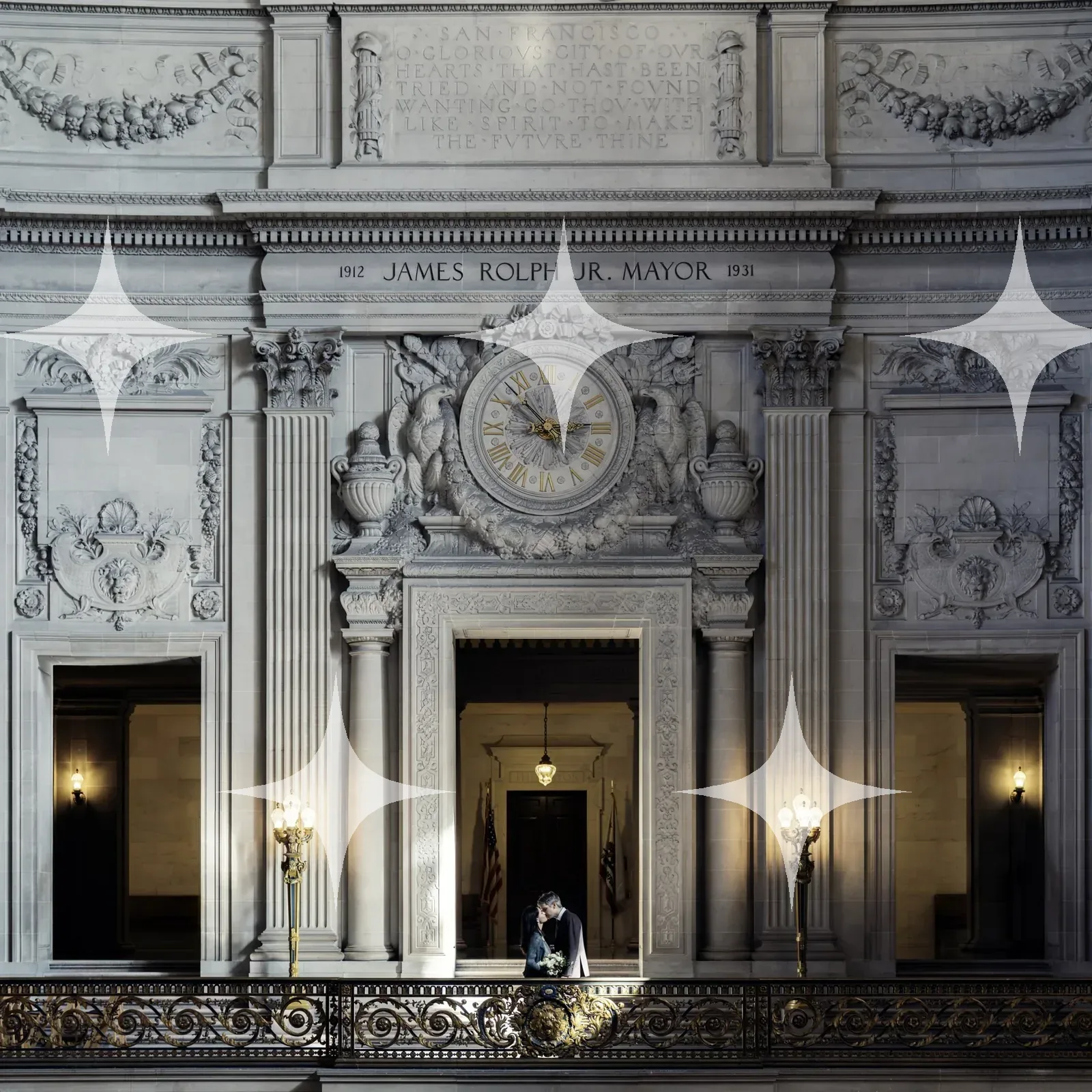 Civic Facade with Clock — photo 1