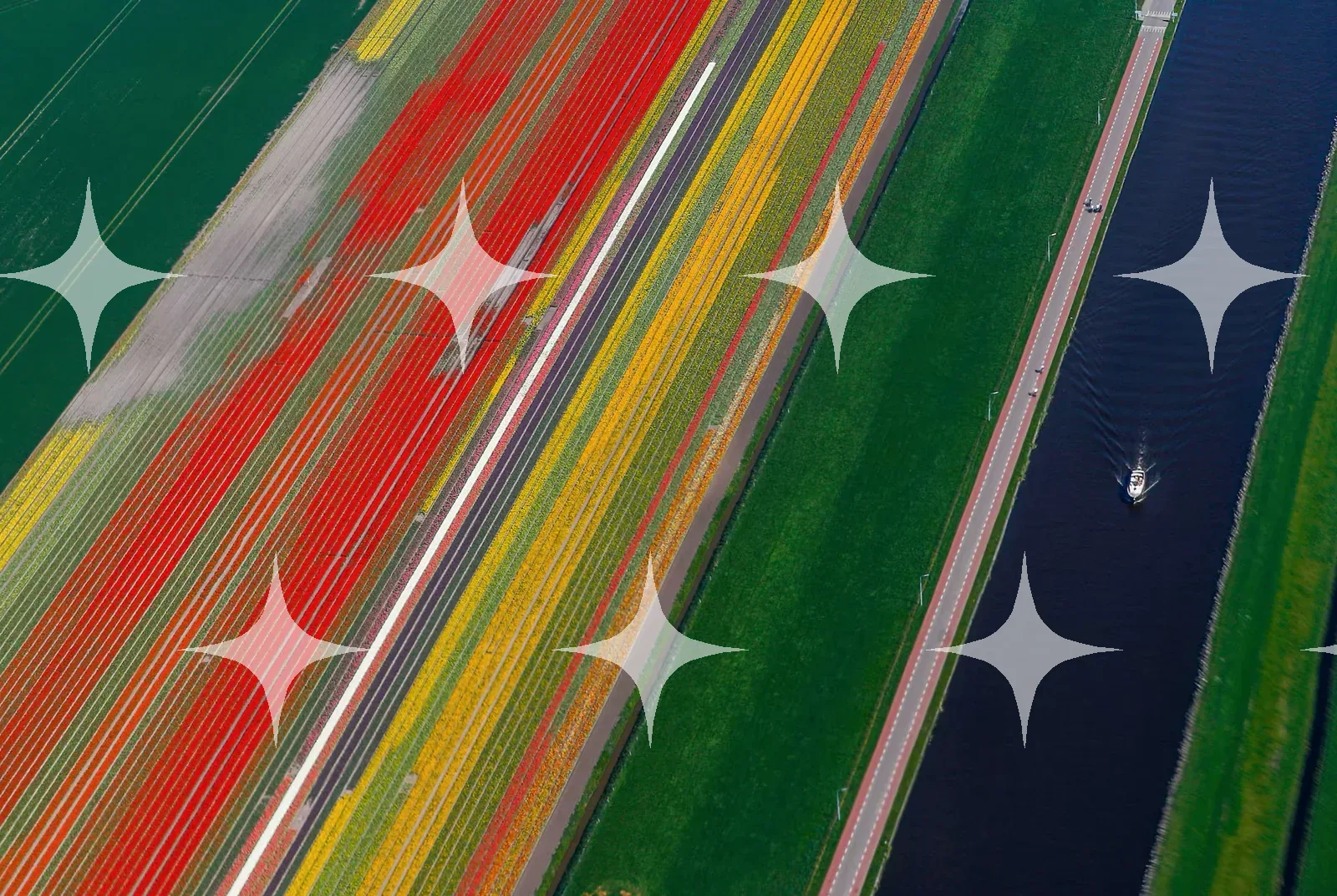 Tulip Fields and Canal — photo 1