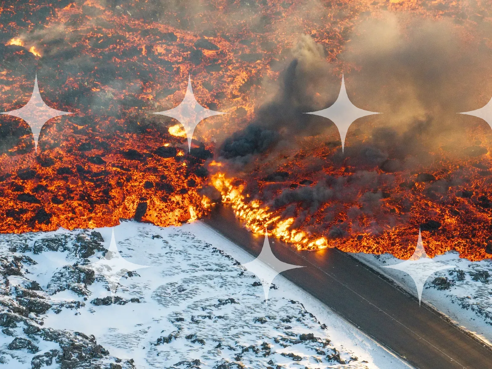 Lava Meeting Snow — photo 1