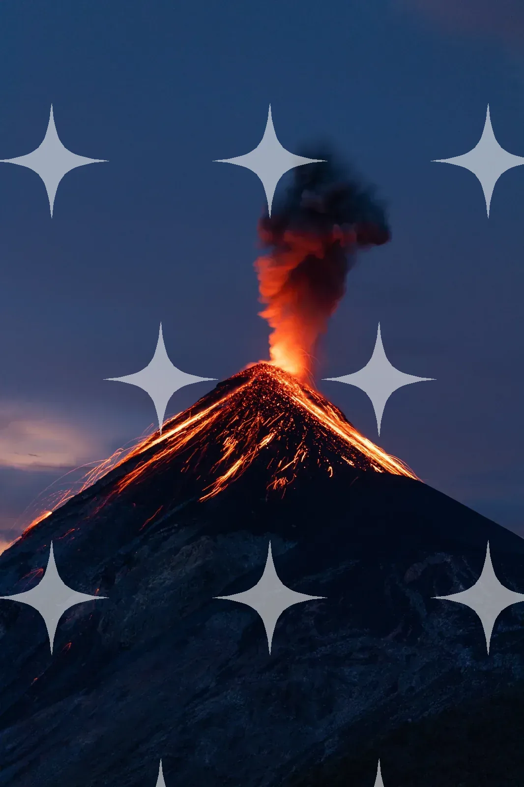 Erupting Cone at Dusk — photo 1