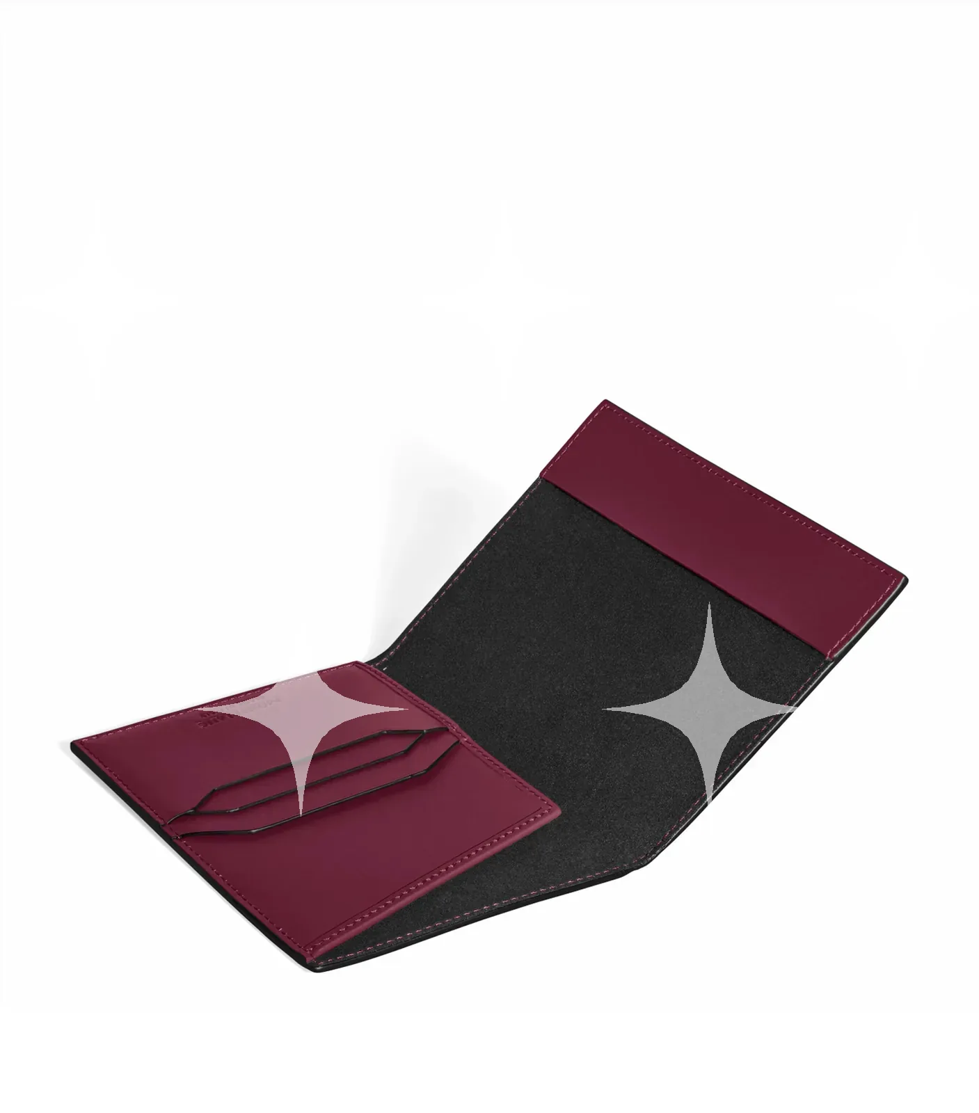 Montblanc Burgundy Leather Passport Holder — photo 1