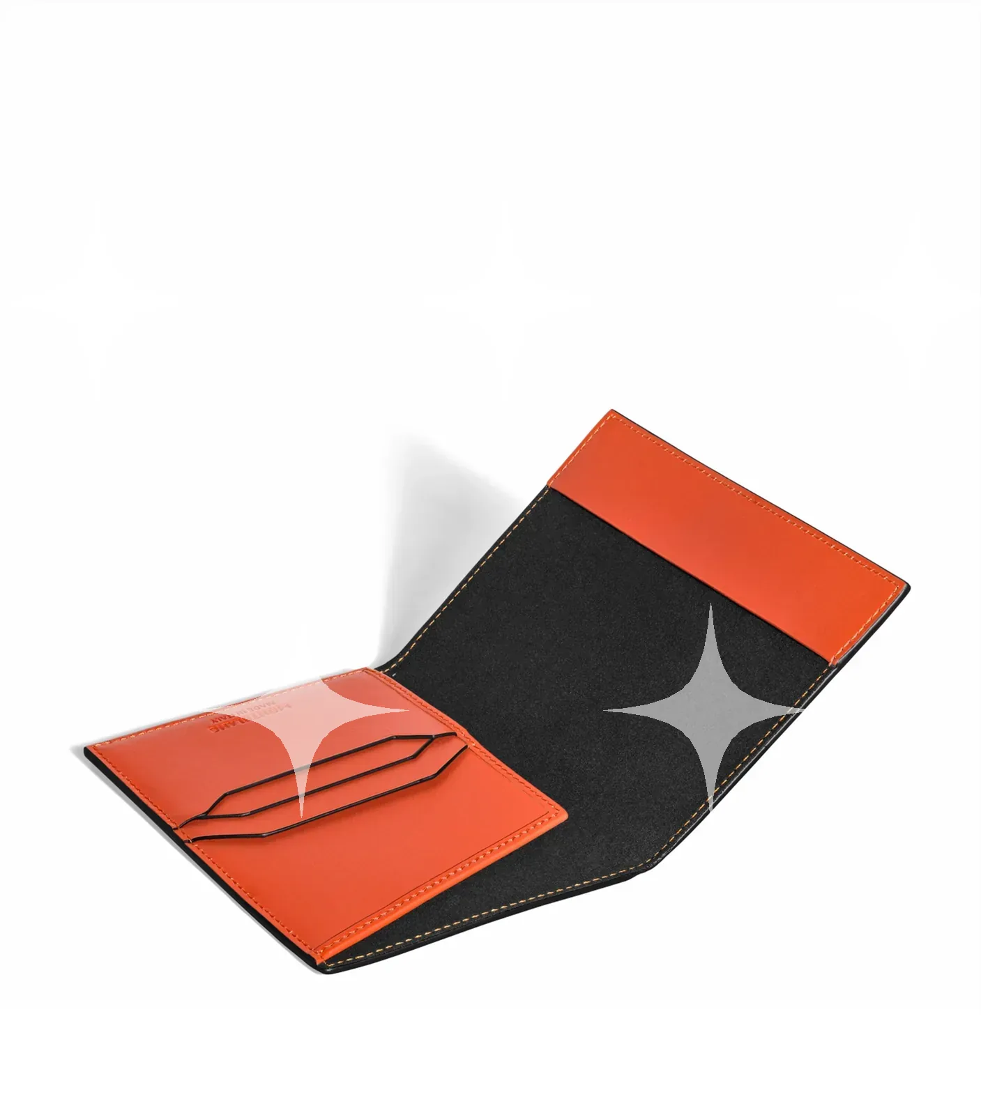 Montblanc Orange Leather Passport Holder — photo 1