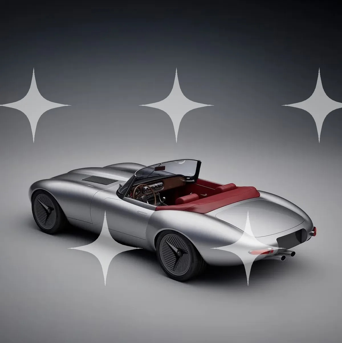 Silver Speedster Concept, Rear Three-Quarter — photo 1